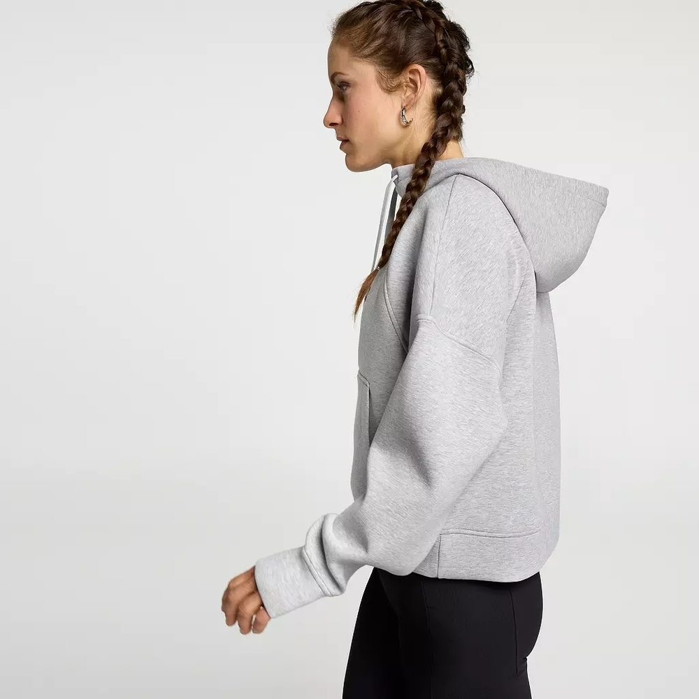 NWT- CALIA Soft Scuba Full Zip Hoodie Light Heather Grey Size Small - Picture 2 of 16